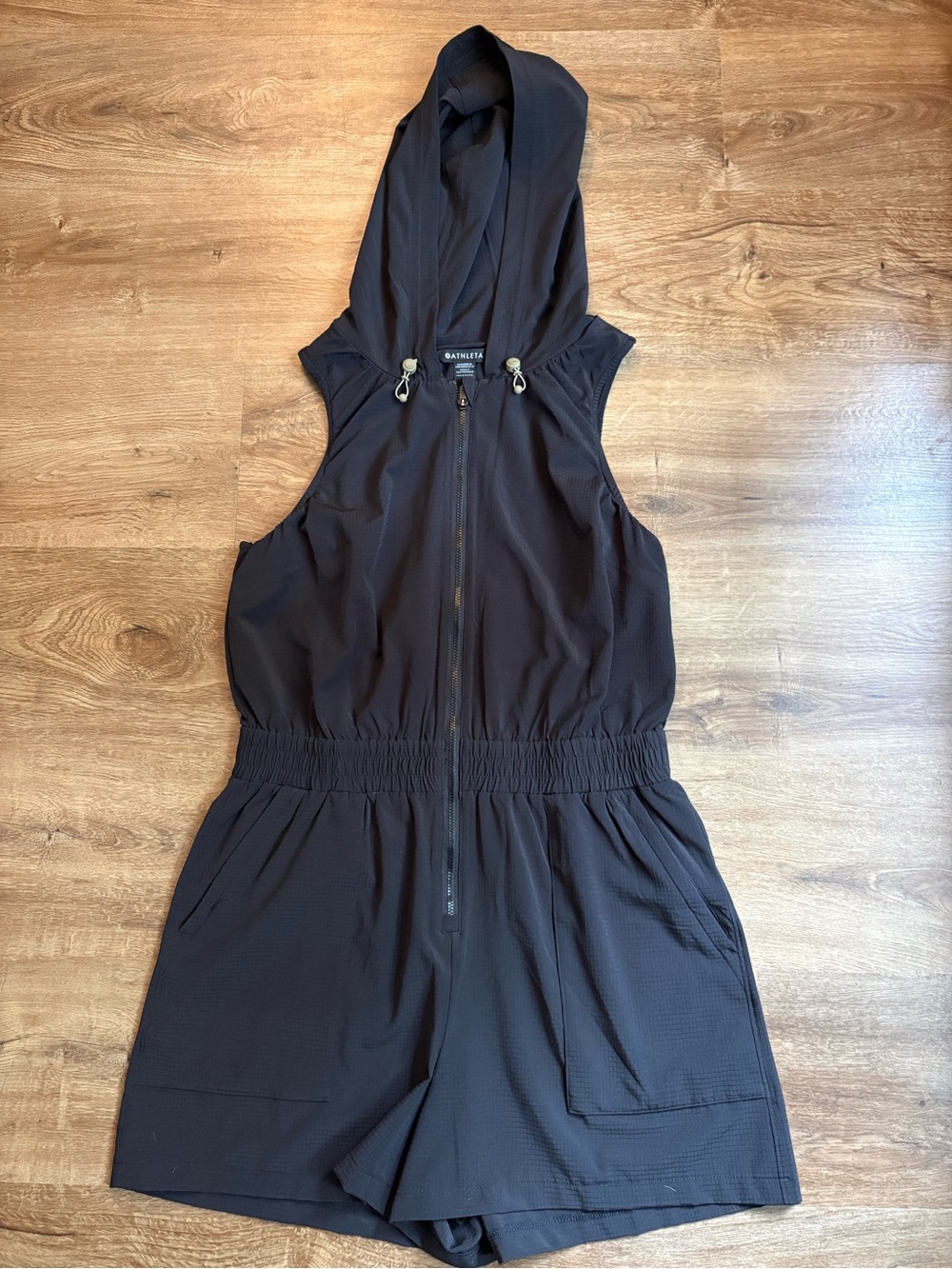 Athleta Sleeveless Hooded Romper